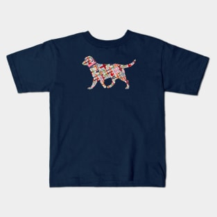 Preppy Madras Retriever Dog Kids T-Shirt